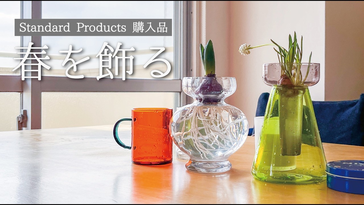 【Standard Products購入品】おしゃれダイソーの器で始めるヒヤシンス水栽培と、春を待つ静かな暮らし。