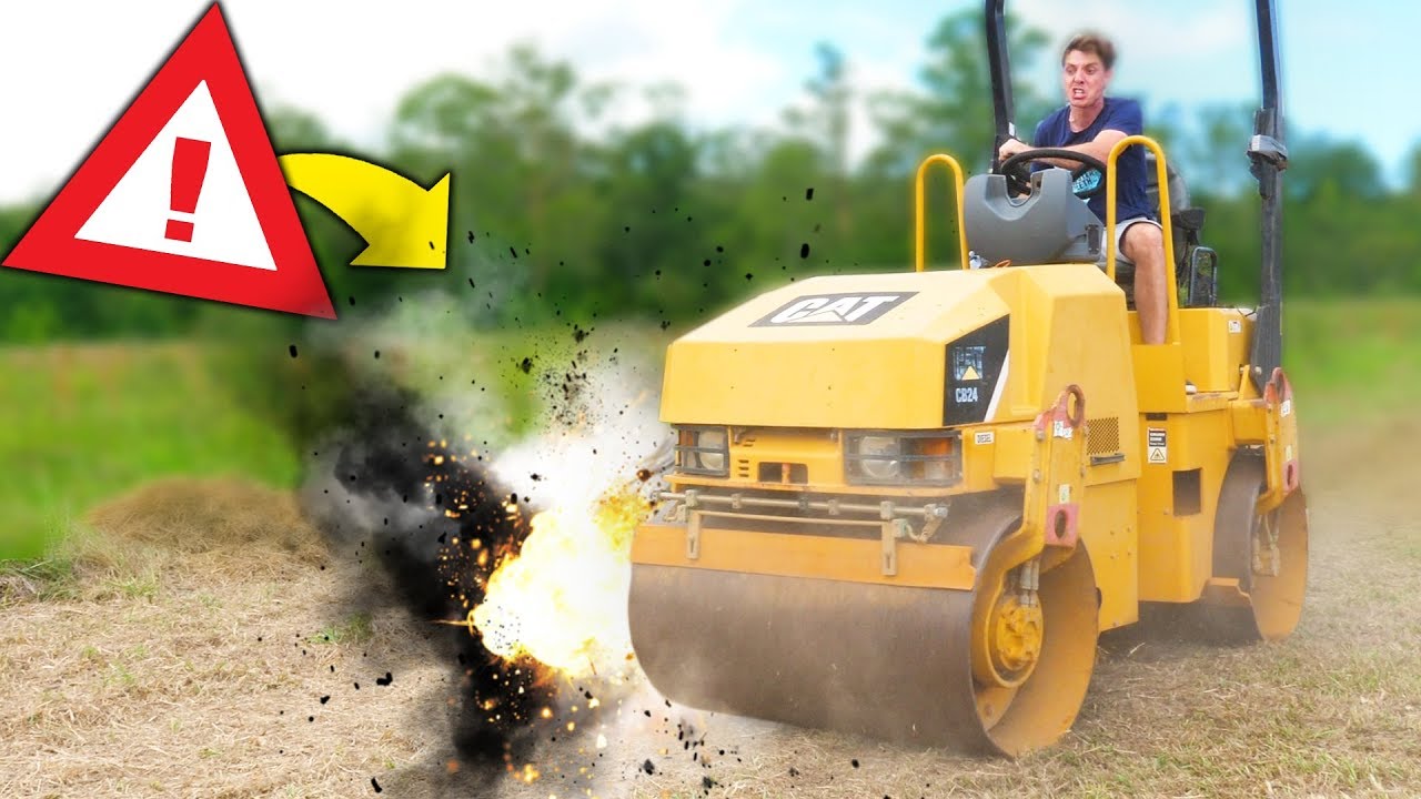 10000 POUND ROLLER VS OBJECTS!