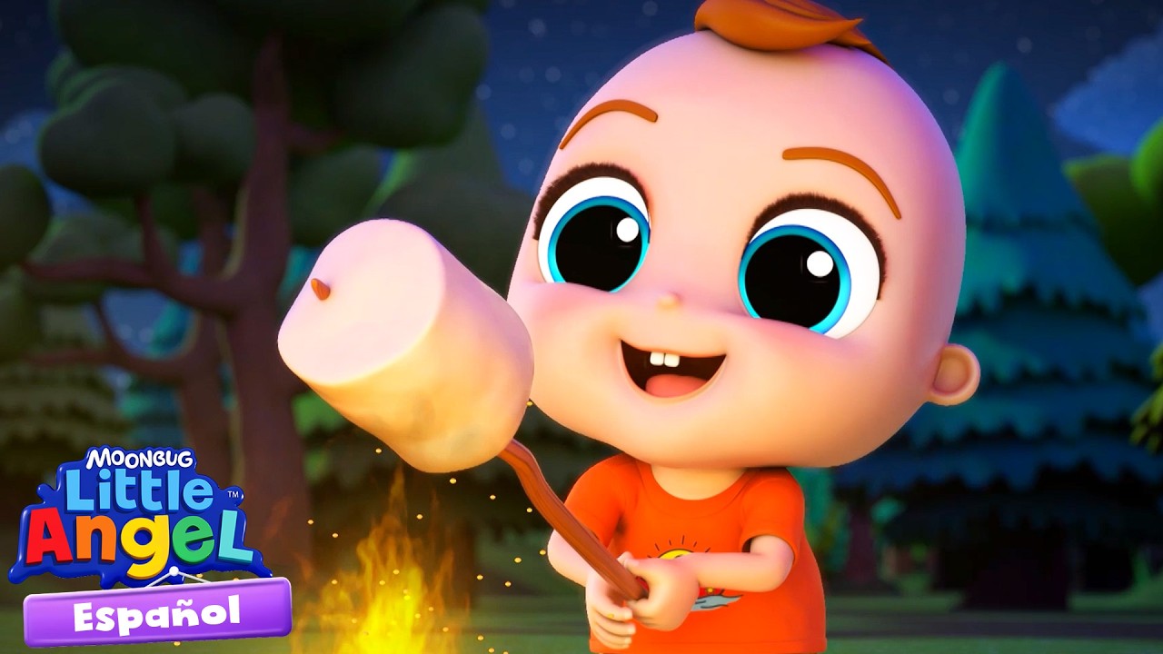 Campamento en Familia! 🏕️| Canciones Infantiles 🎵 | Juega y aprende | Moonbug Español | Little Angel