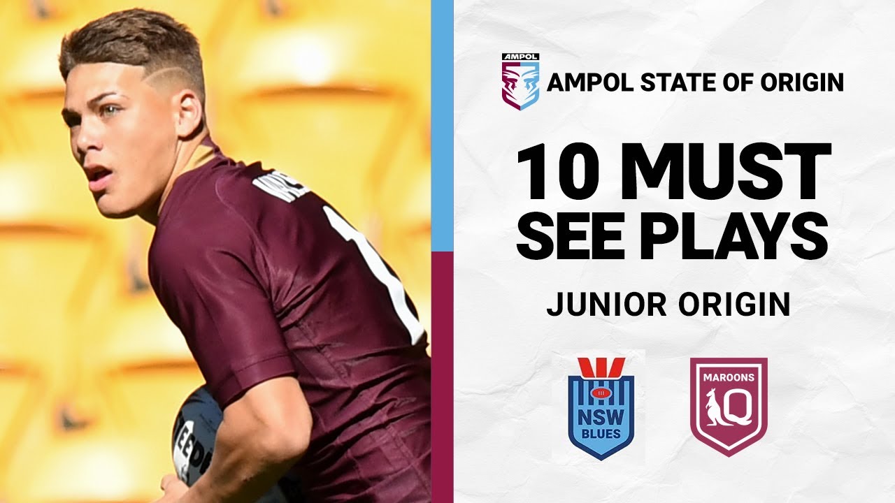 NRL Highlights | 10 MUST SEE plays from Junior State of Origin fixtures | NRL