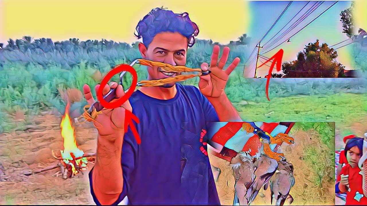 صيد الطيور بل مصياده احمد المغامر ♥️♥️😱😱😱