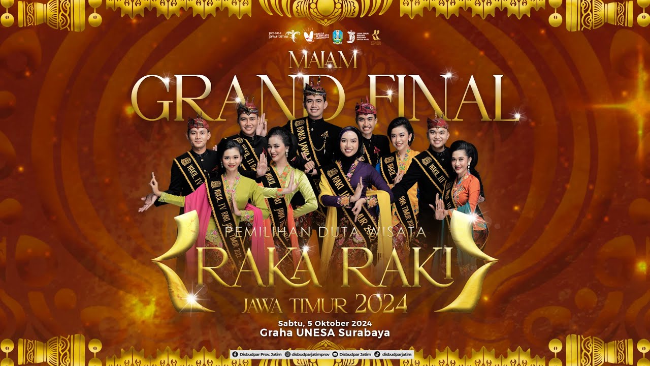 LIVE - MALAM GRAND FINAL PEMILIHAN DUTA WISATA RAKA RAKI JAWA TIMUR 2024
