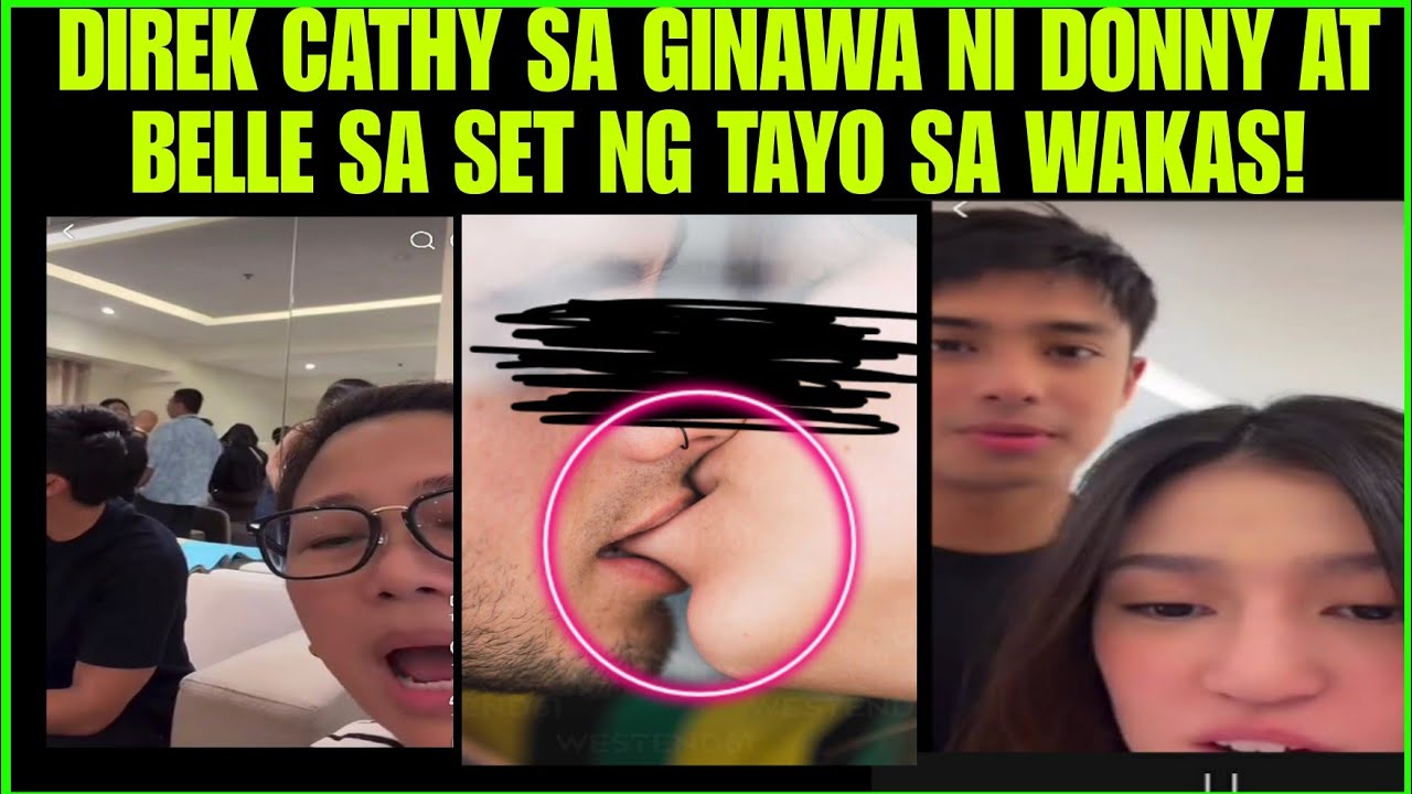 GINAWA NI BELLE MARIANO AT DONNY PANGILINAN SA SET NG MOVIE NALOKA SI DIREK CATHY 