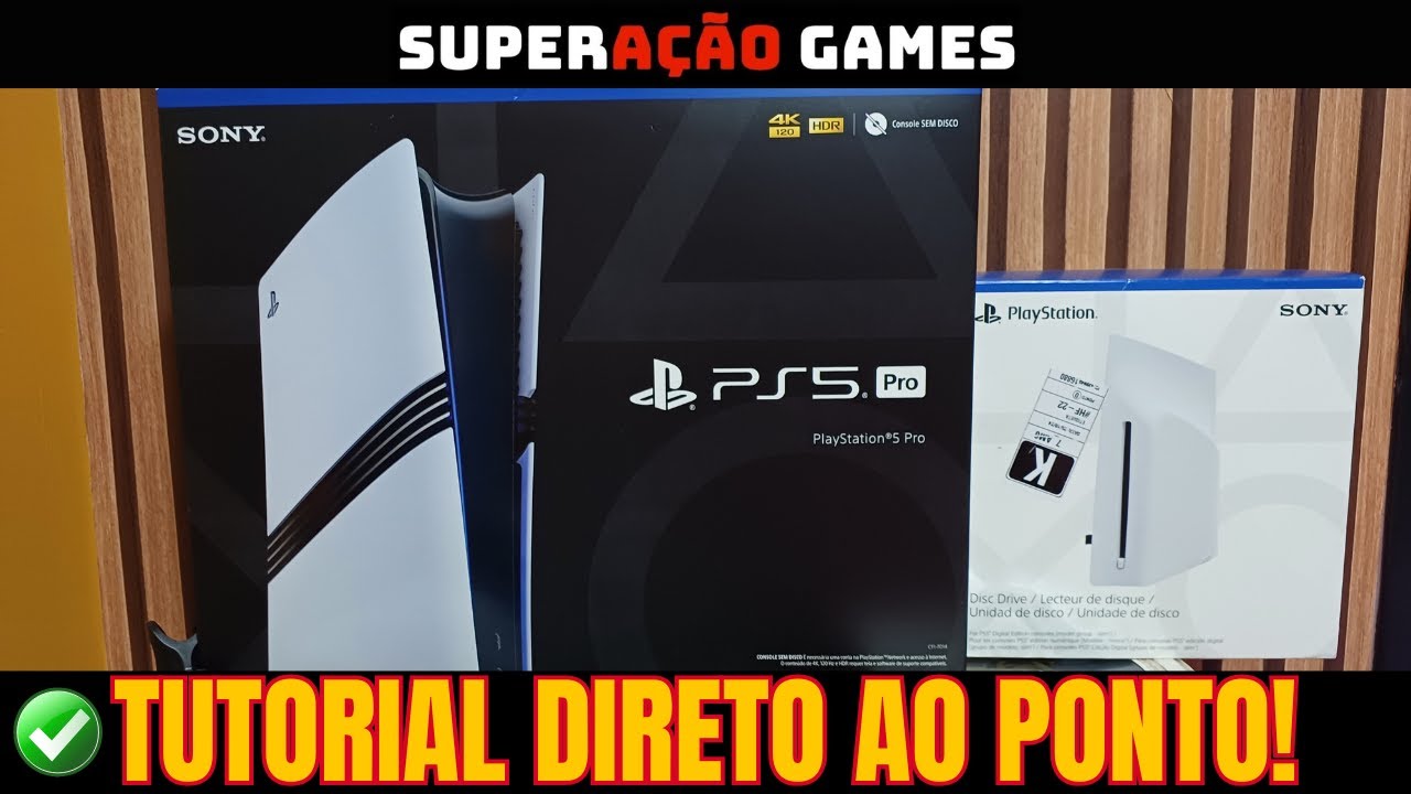 COMO INSTALAR LEITOR DE DISCO PS5 PRO OU SLIM TUTORIAL FÁCIL
