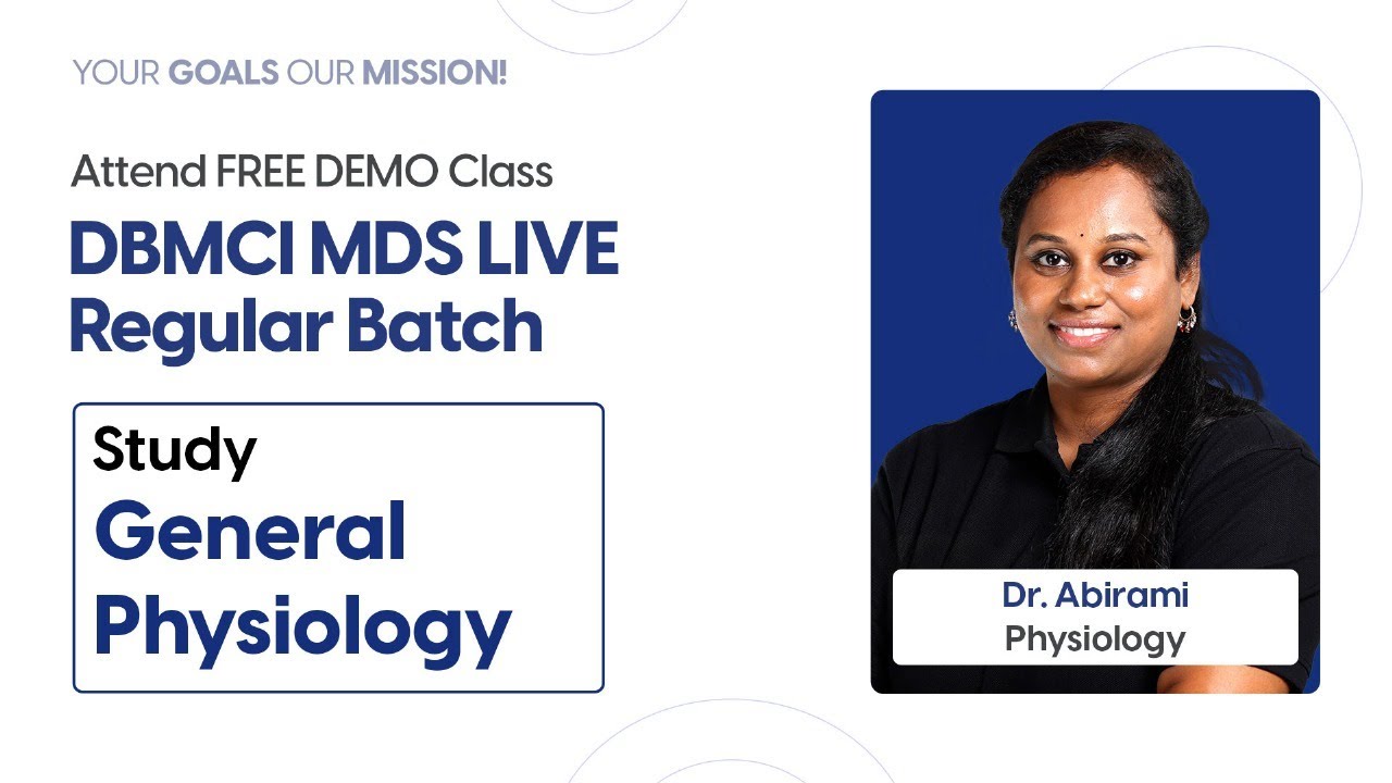 Dr. V. Abirami | Physiology | Free Demo Class | DBMCI MDS