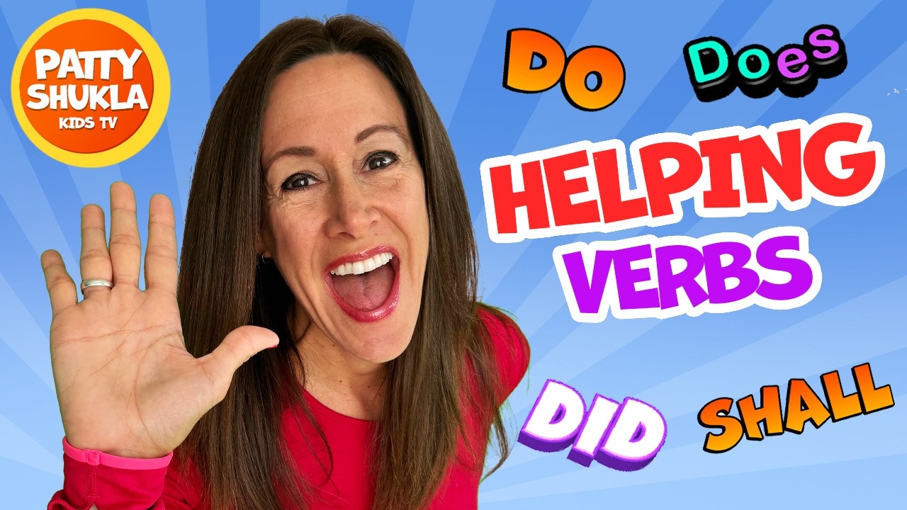 English grammar song to learn helping verbs for kids | Learn with fun | Patty Shukla