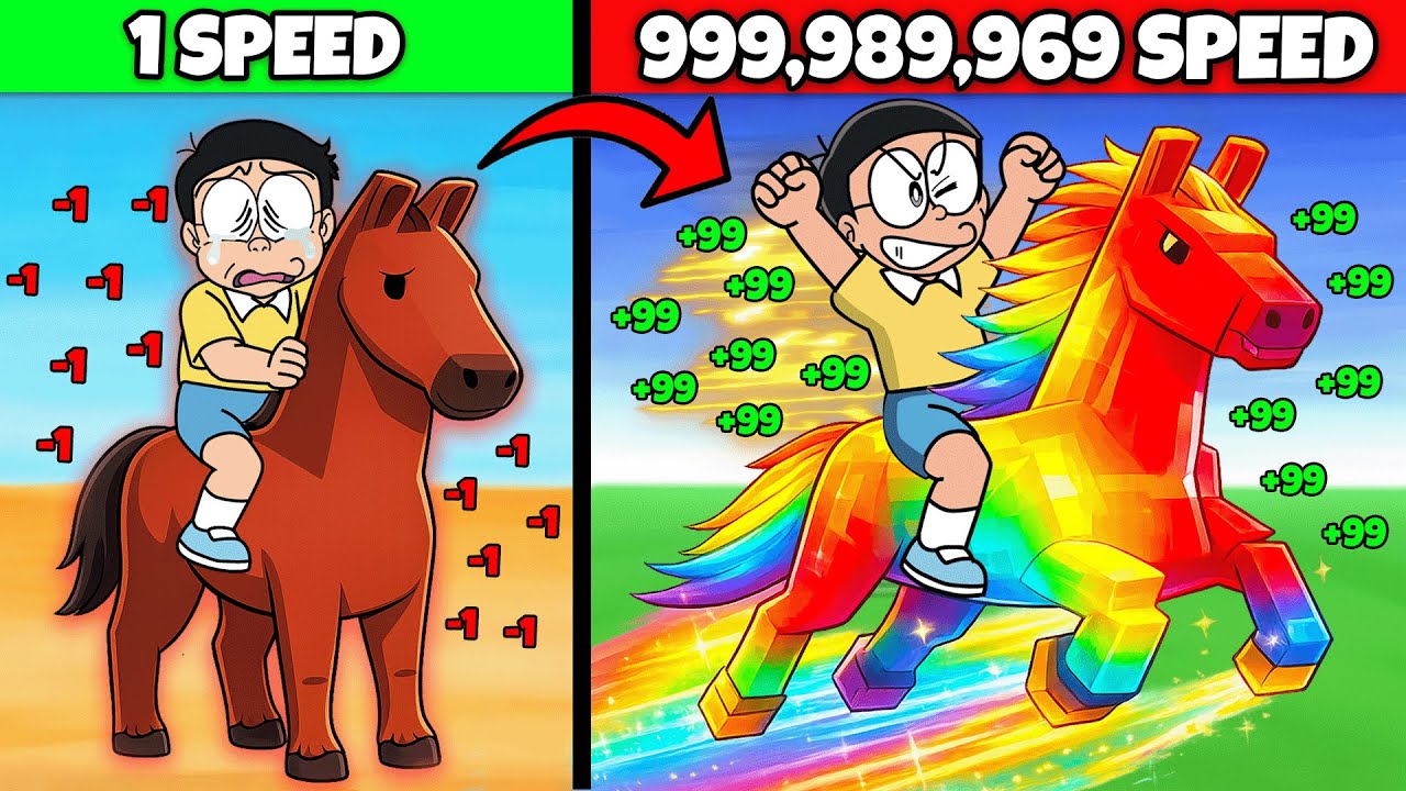 Shinchan Upgrading his Horse To SUPER FASTEST Horse !!