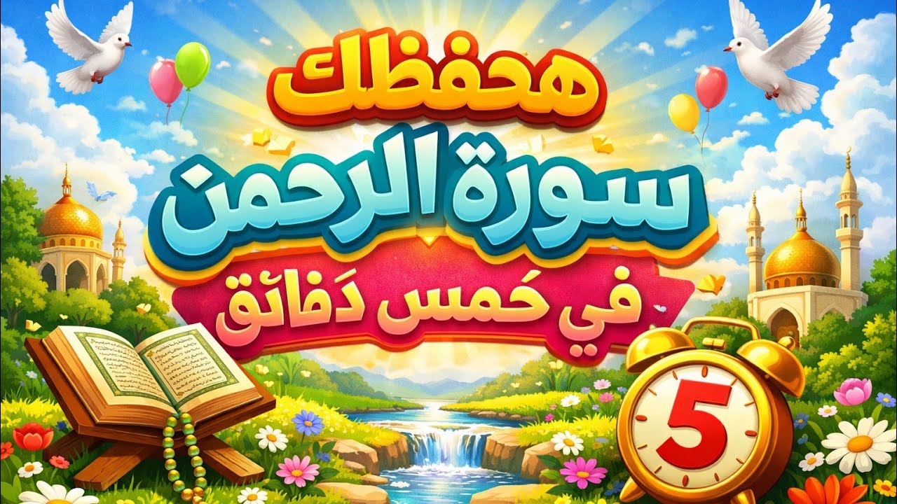 حفظ سوره الرحمن كالفاتحه