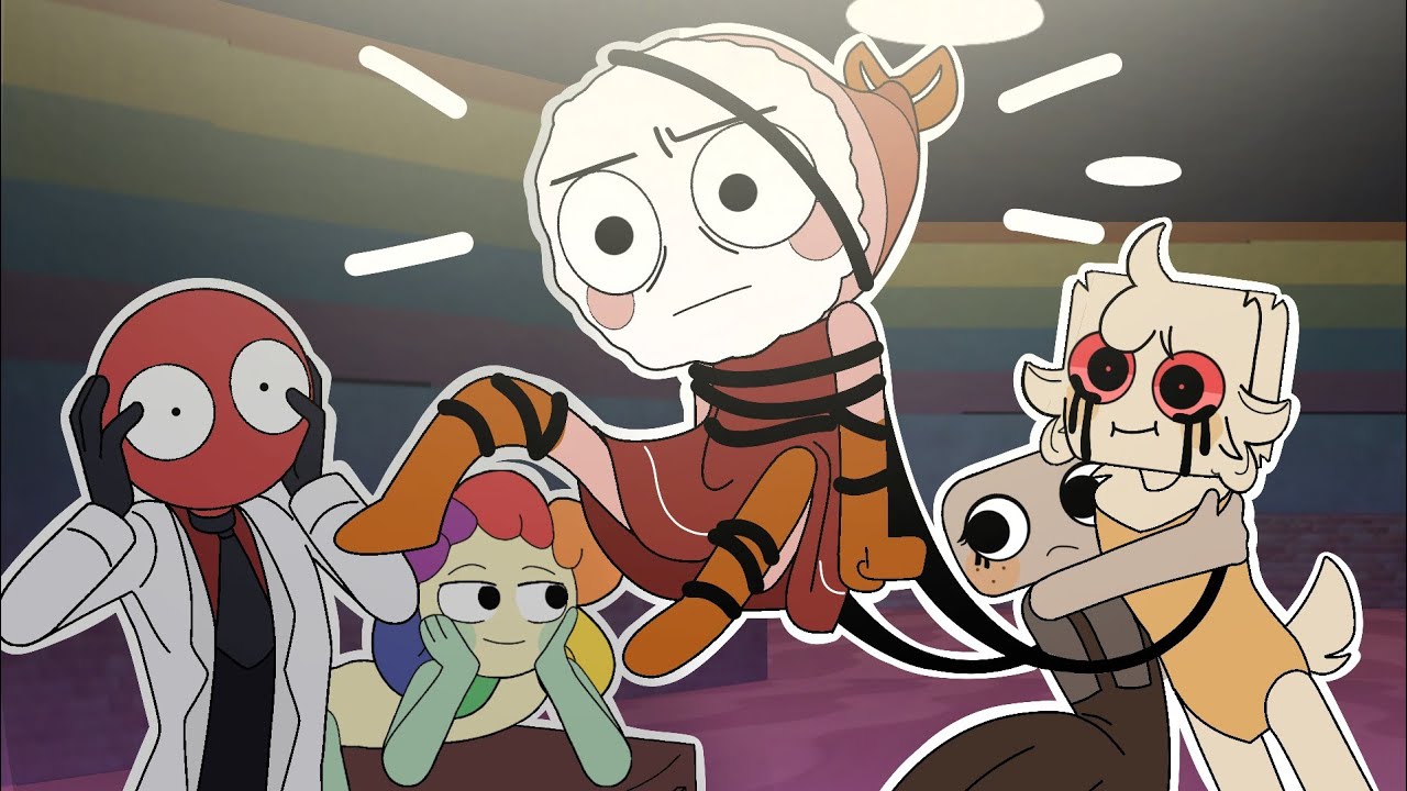 🌈DANDYS WORD meet Rainbow Friends 🌈- Animation - Shrimpo and Goob in adventure