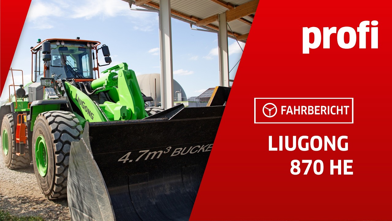 Elektro-Radlader LiuGong 870HE | profi #Fahrbericht
