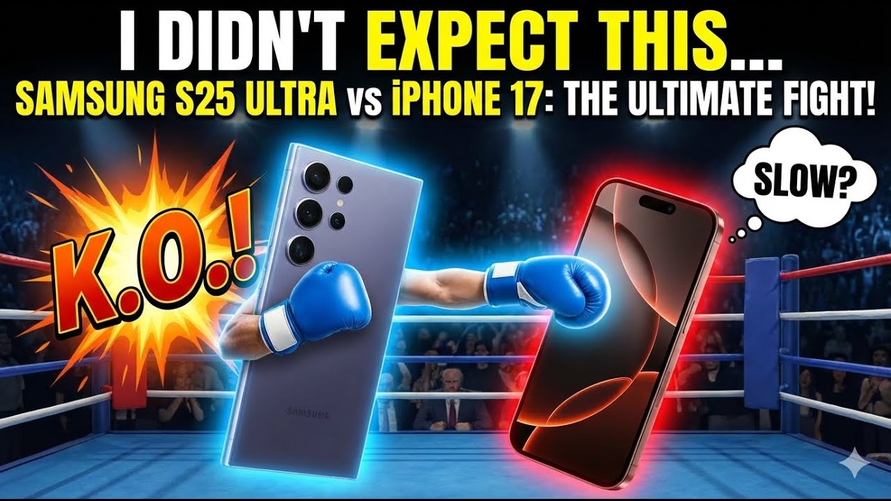 I didn’t expect this | Samsung S25 Ultra vs iPhone 17 Speed Test