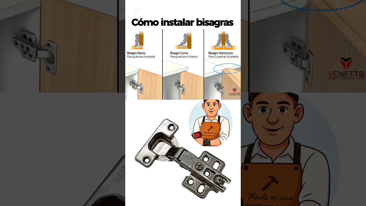 C&oacute;mo instalar bisagras #tips