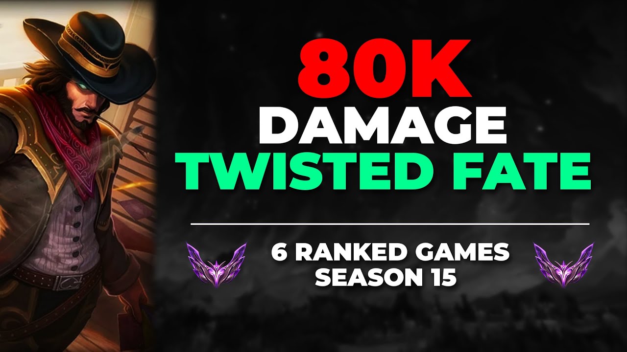 80K DAMAGE TWISTED FATE! | 6 Ranked Games In Master | Season 15