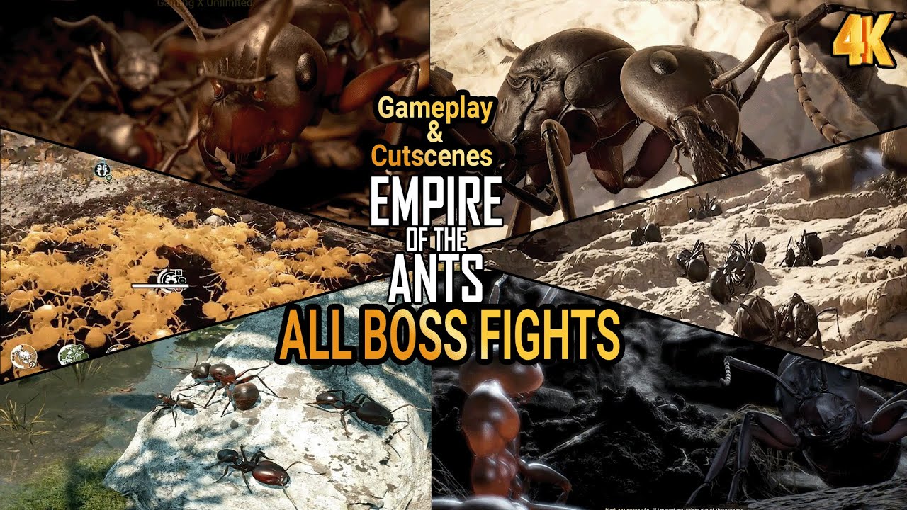 🐜👑 ALL BOSS COLONY FIGHTS & SCENES – Empire of the Ants Gameplay | Highest Graphics 4K
