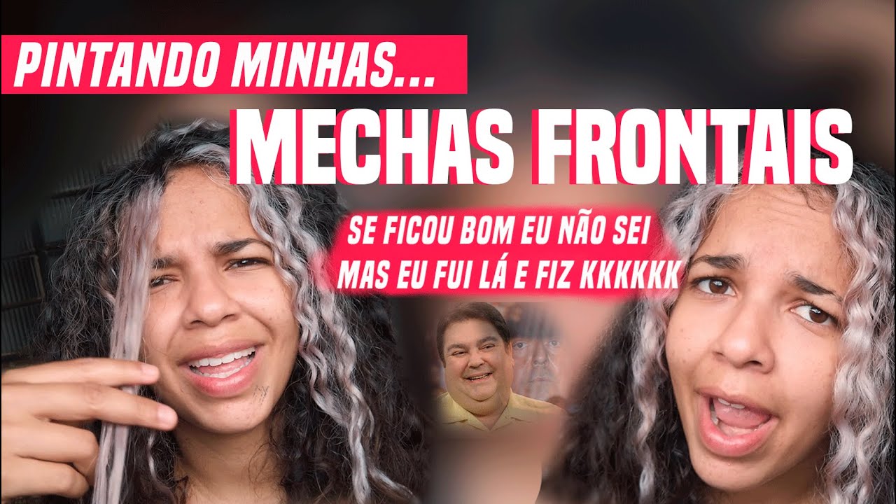 TUTORIAL (ou não) de COMO FAZER MECHAS FRONTAIS cabelo cacheado | Retoque da RAIZ