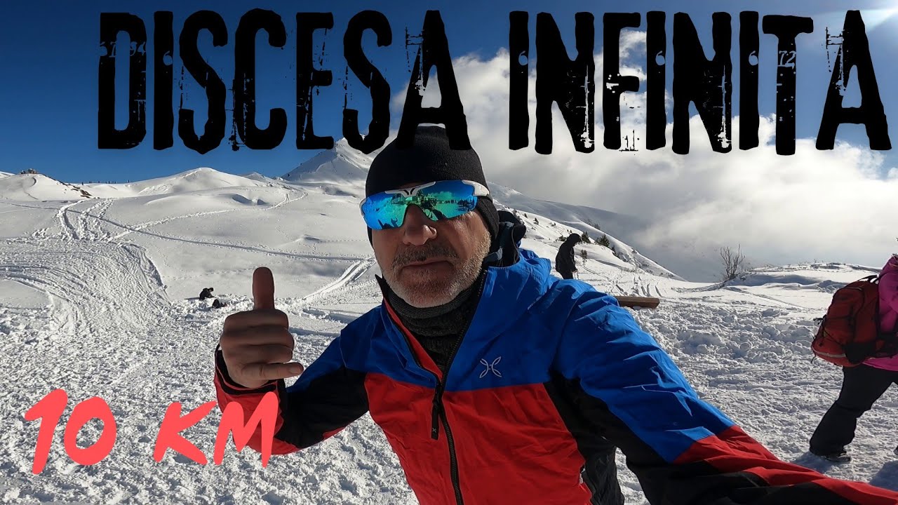 10 km di pura discesa sulla neve!!! FANTASTICO🤙🤙🚴‍♂️🚴‍♂️🚴‍♂️