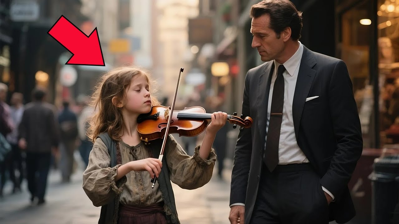 MILIONÁRIO VÊ MENINA MENDIGA TOCANDO VIOLINO… E CAI EM LÁGRIMAS AO OUVIR A MELODIA!