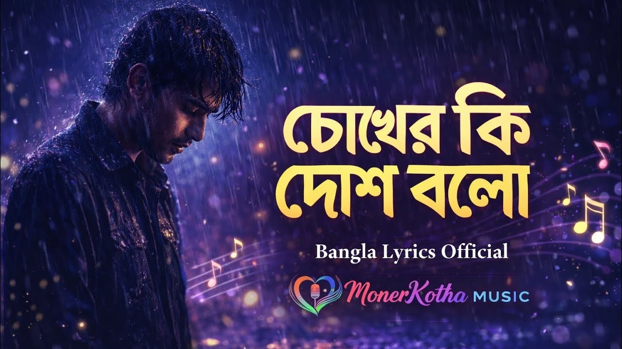 চোখের কি দোষ বলো | Sad Bangla Song | Bangla Lyrics Song | MonerKotha Music
