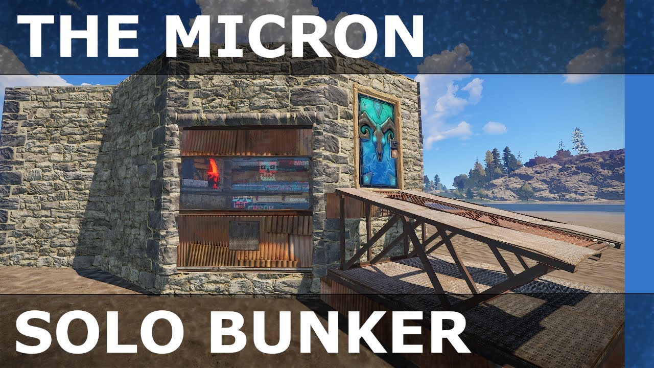 Rust - A Solo Rust Base Design - Roof Bunker