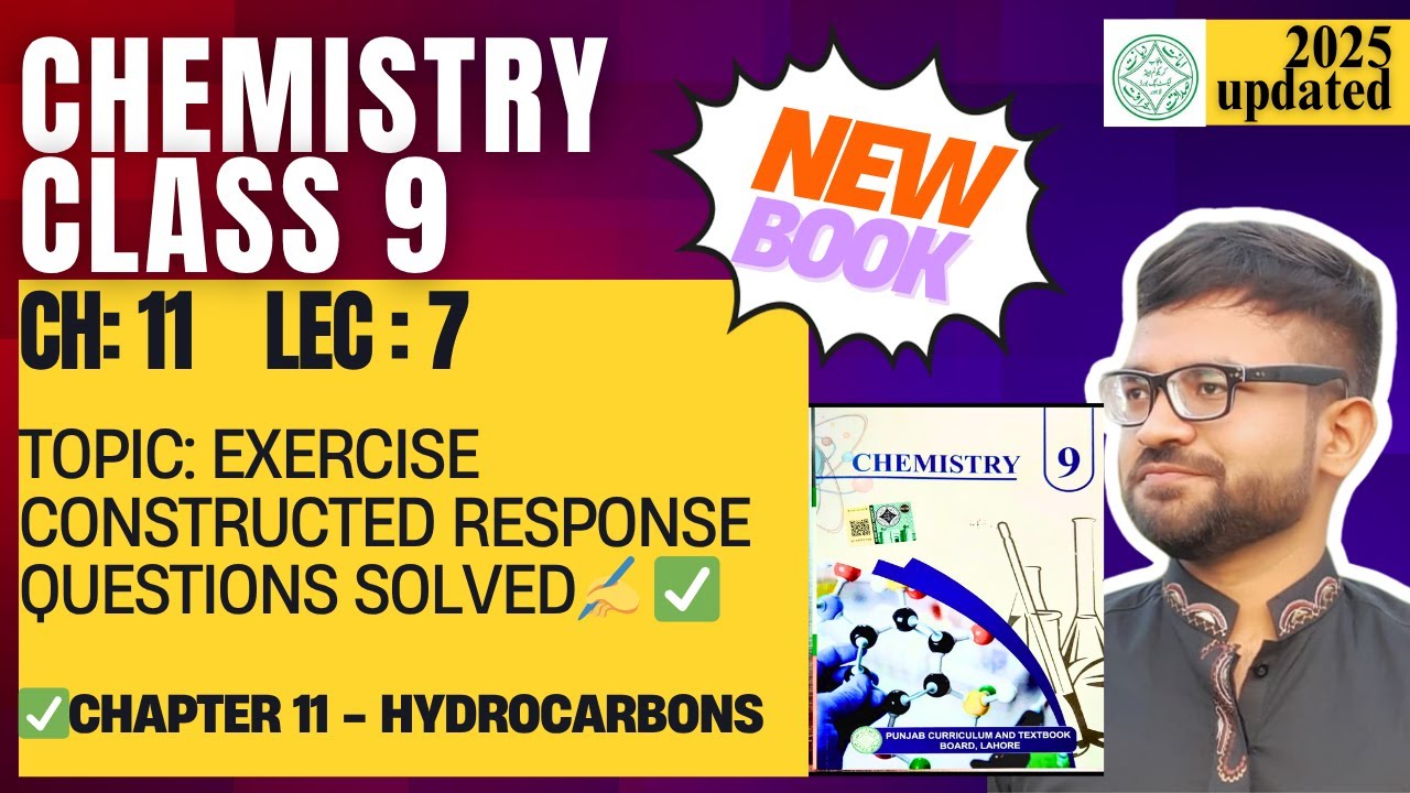 Class 9 Chemistry | New Book Chapter 11 Lecture 7 | Constructed Response Questions ✍️✅ Punjab Board