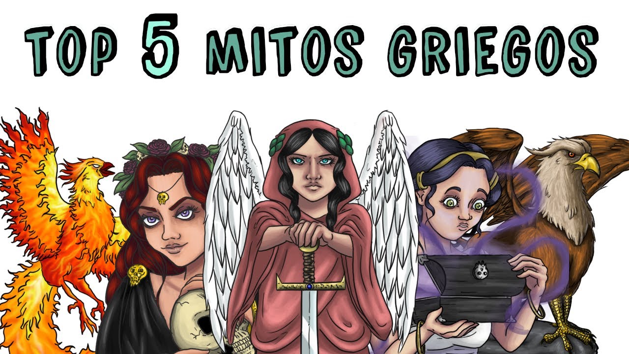 TOP 5 MITOS GRIEGOS: Perséfone, Grifo, Caja de Pandora, Ave Fénix, Némesis | Draw My Life