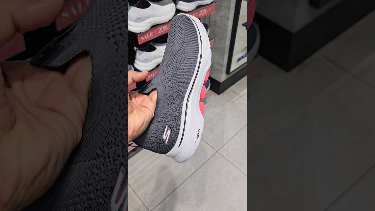 Skechers Go Walk 7 Woman Shoes - Grey and Pink Colour #shorts