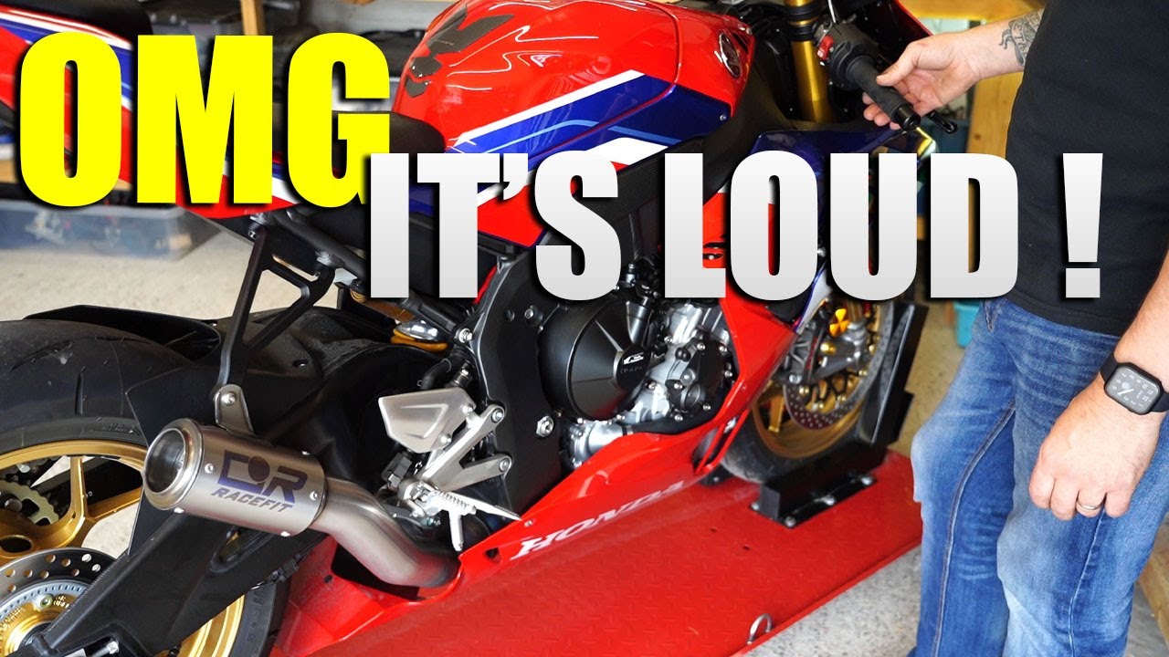Выхлоп RACEFIT против AKRAPOVIC &mdash; ГРОМКО 📣 Honda CBR1000RR-R SP 2024