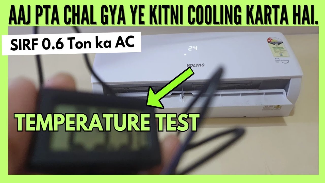 Voltas 0 6 Ton AC Temperature Meter Test