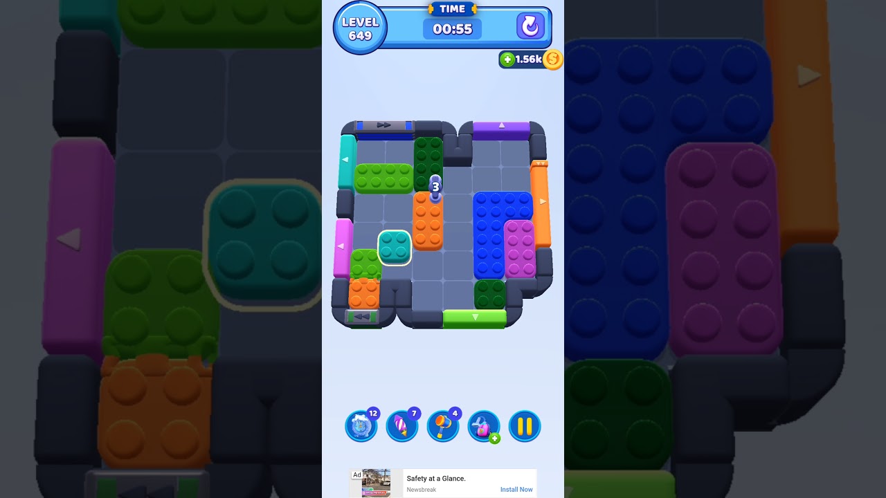 Color Block Jam Level 649 #colorblockjamgame #games #gaming #gameplay