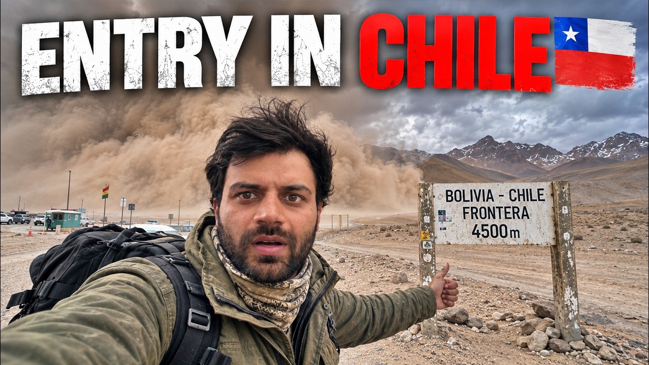 My Toughest Border Crossing in a Dust Storm | Bolivia to Chile