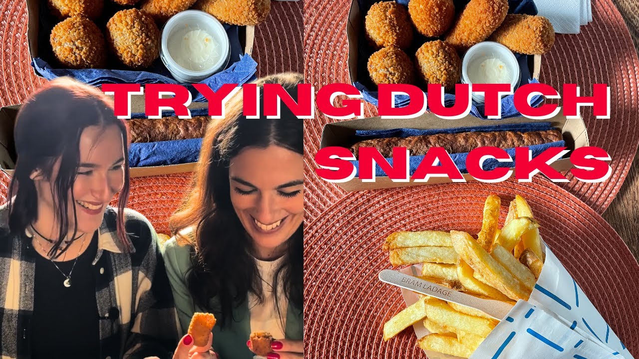 Trying some of the Dutch snacks 🇳🇱 Provando alcuni degli snack olandesi