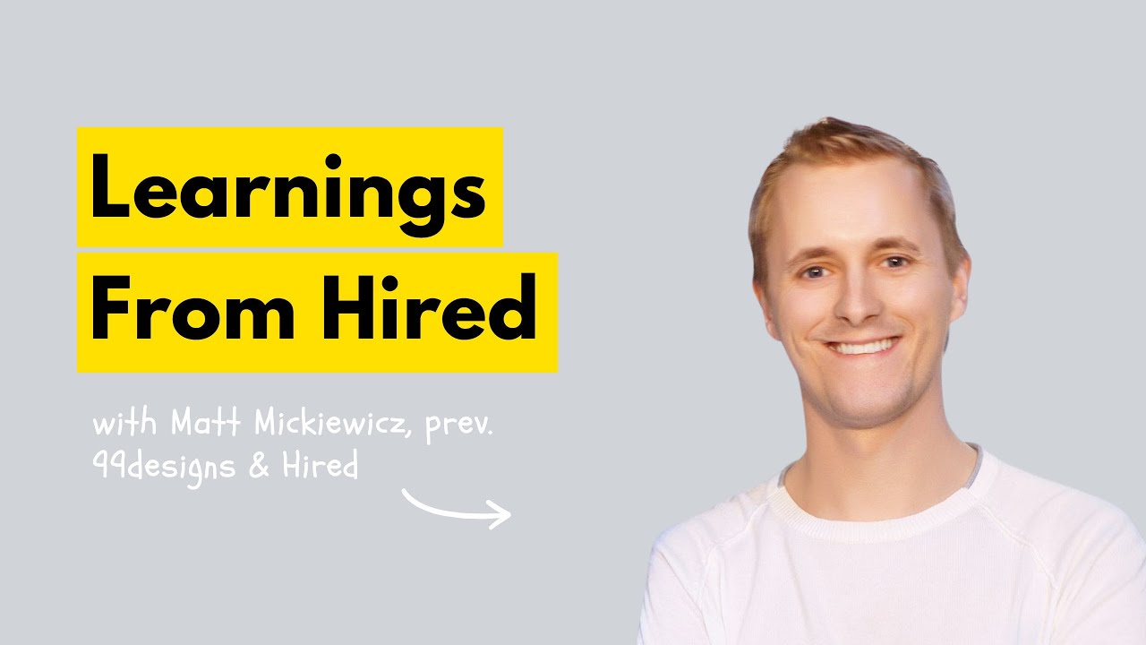 Learnings From Starting 99designs & Hired With Matt Mickiewicz | EM Group Chat #199