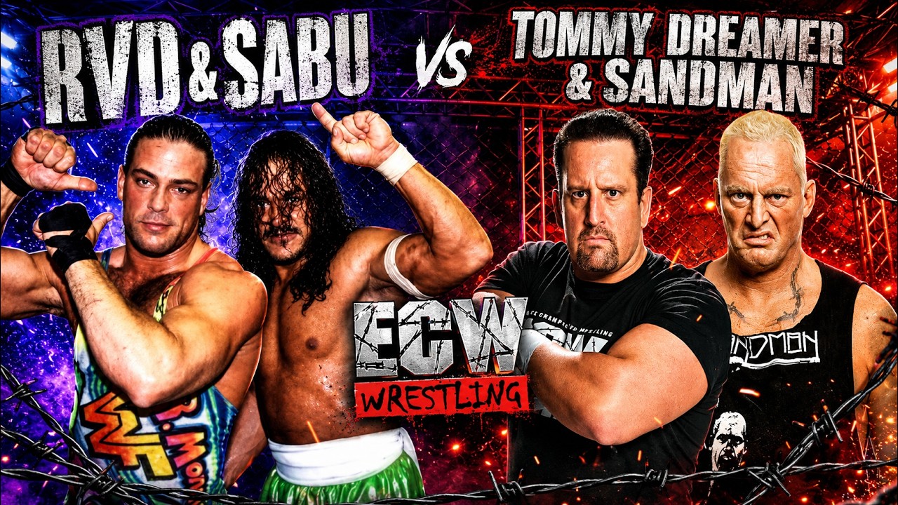 Classic ECW: Rob Van Dam & Sabu vs Tommy Dreamer & The Sandman