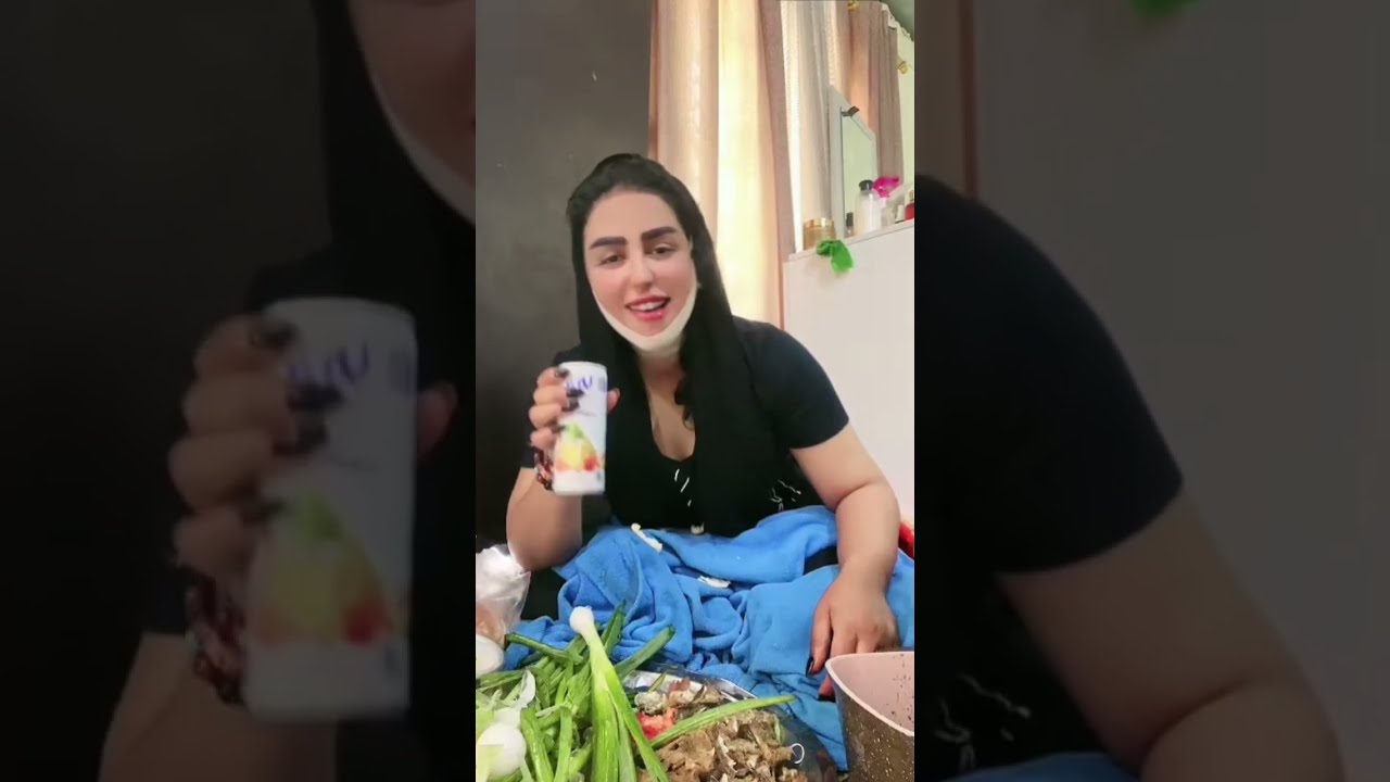 تغديت سمچ 🐟وبصل🧅وطماطة🍅وعصير🥤 مرعطتهن تمرعط راح اصير بلبرلمان راح اروح الام عباس