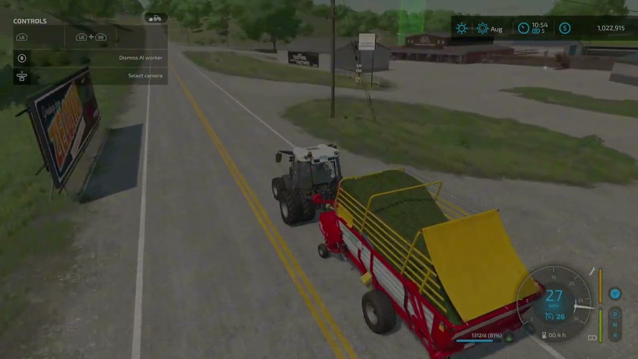 F.S 22  (AI driving) #blog #farmingsimulator