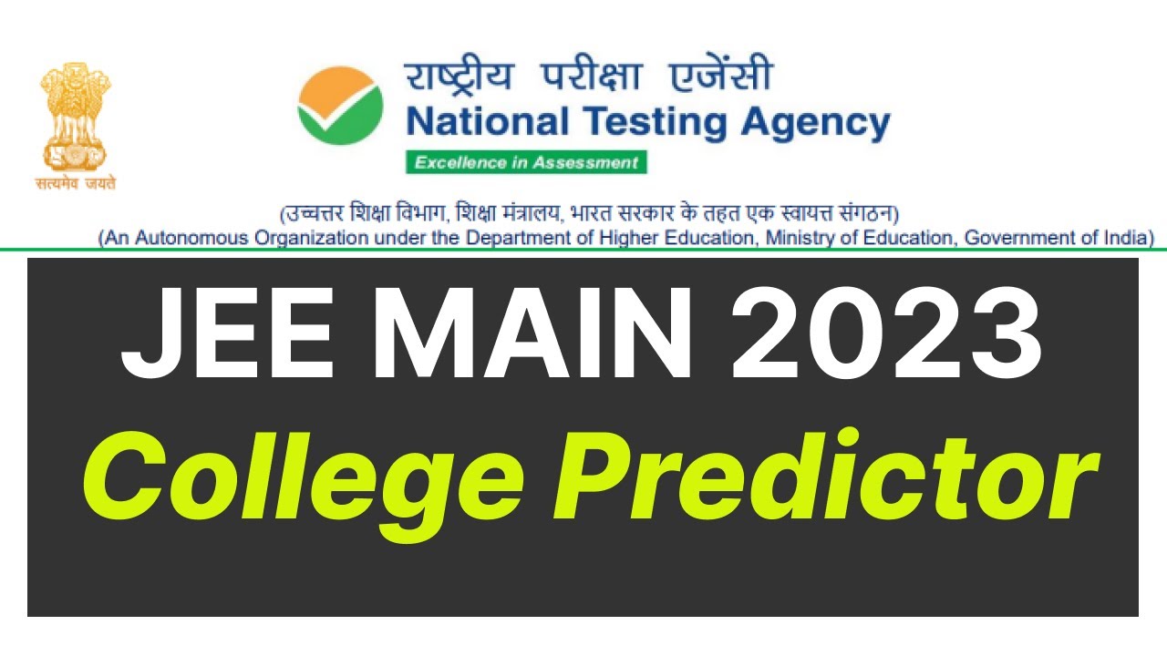 JEE Main 2023 College Predictor. Best College Predictor for JEE Main rank.