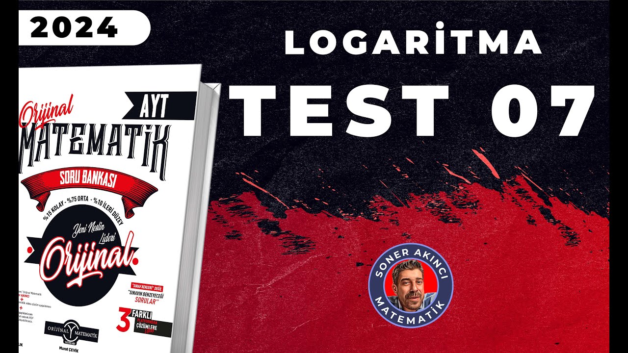 Logaritma TEST 07 | ORİJİNAL AYT SORU BANKASI | #yks2024