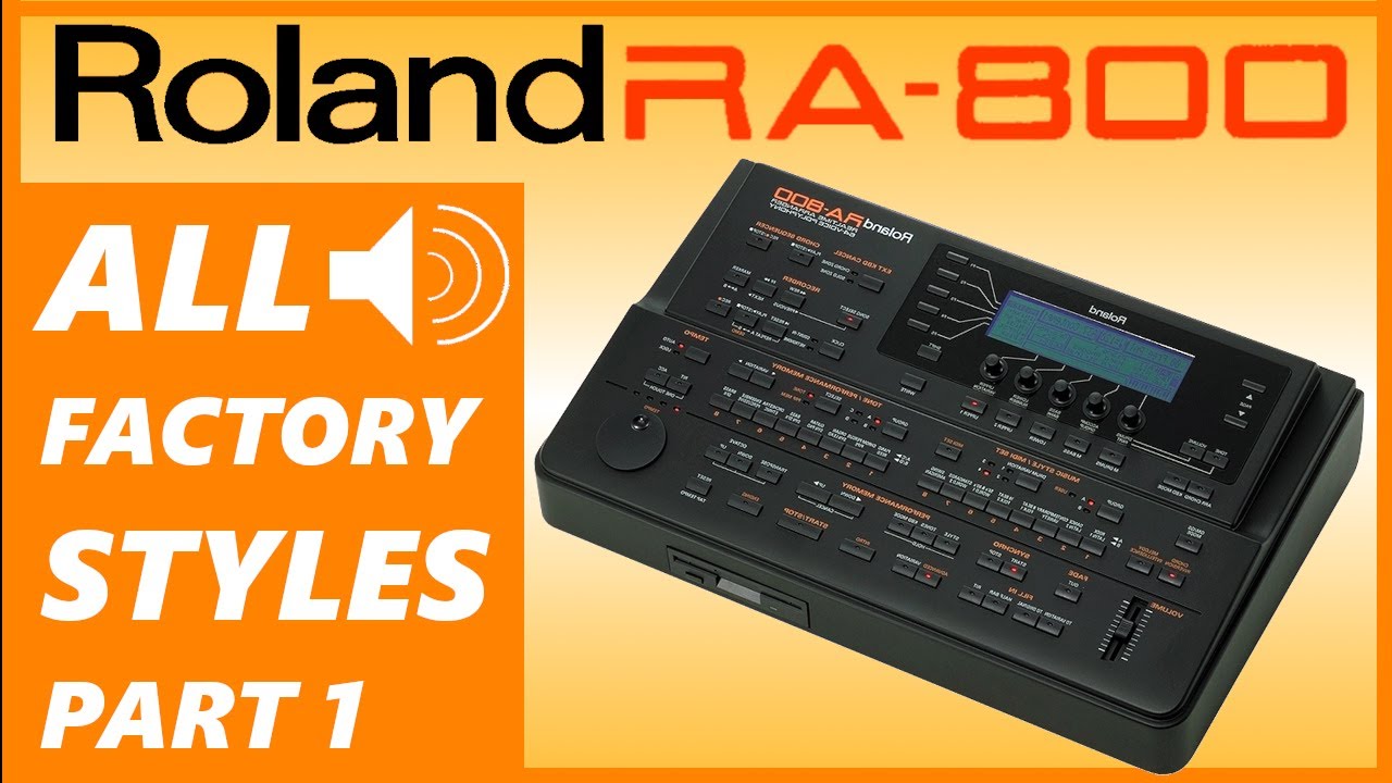 Roland RA-800 All Styles Part 1 - G800 RA800 Midi Arranger