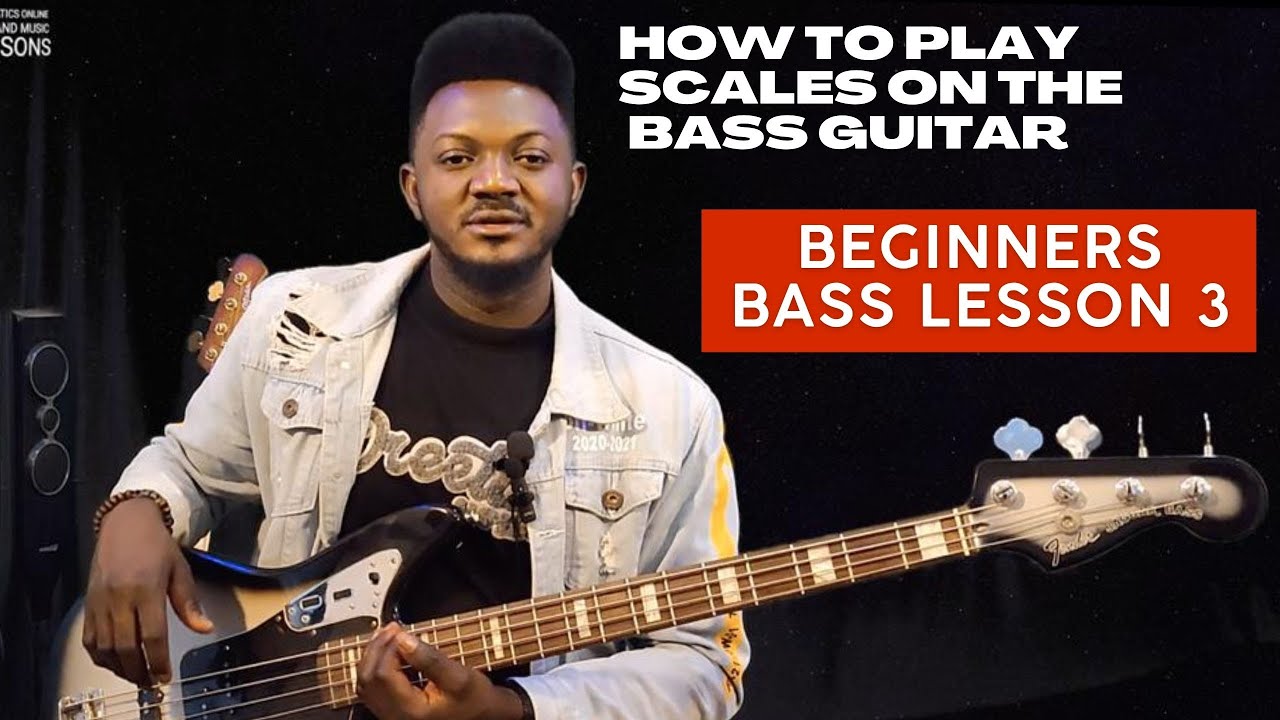 BL 3: HOW TO PLAY SCALES ON THE BASS GUITAR & FINGERING | BEGINNERS LESSON | BASSMATICS