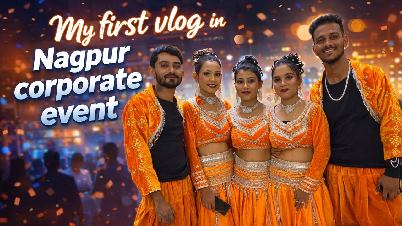 My First Vlog in Nagpur | Corporate Event Experience 🎤✨