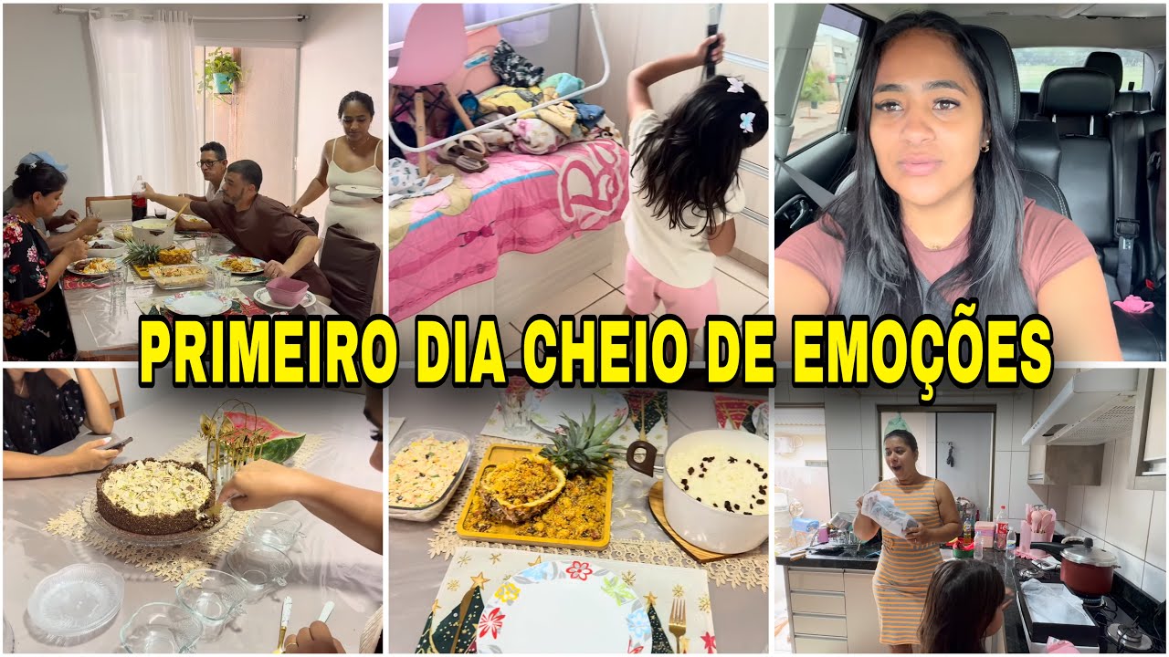 PRIMEIRO DIA DO ANO RECEBEMOS VISITAS QUE EU NAO ESPERAVA 🥹FIZ FAROFA TROPICAL NO ABACAXI 🍍 