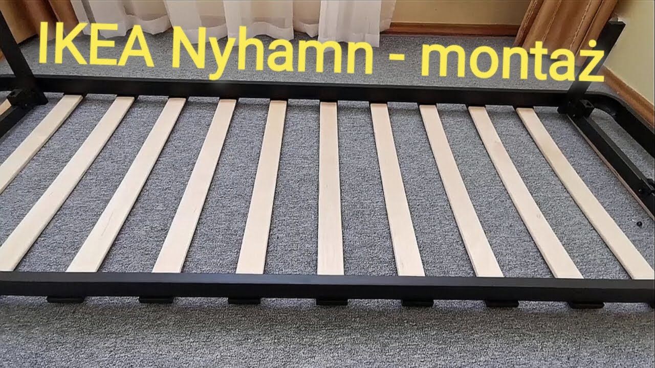 IKEA Nyhamn  - montaż ł&oacute;żka krok po kroku