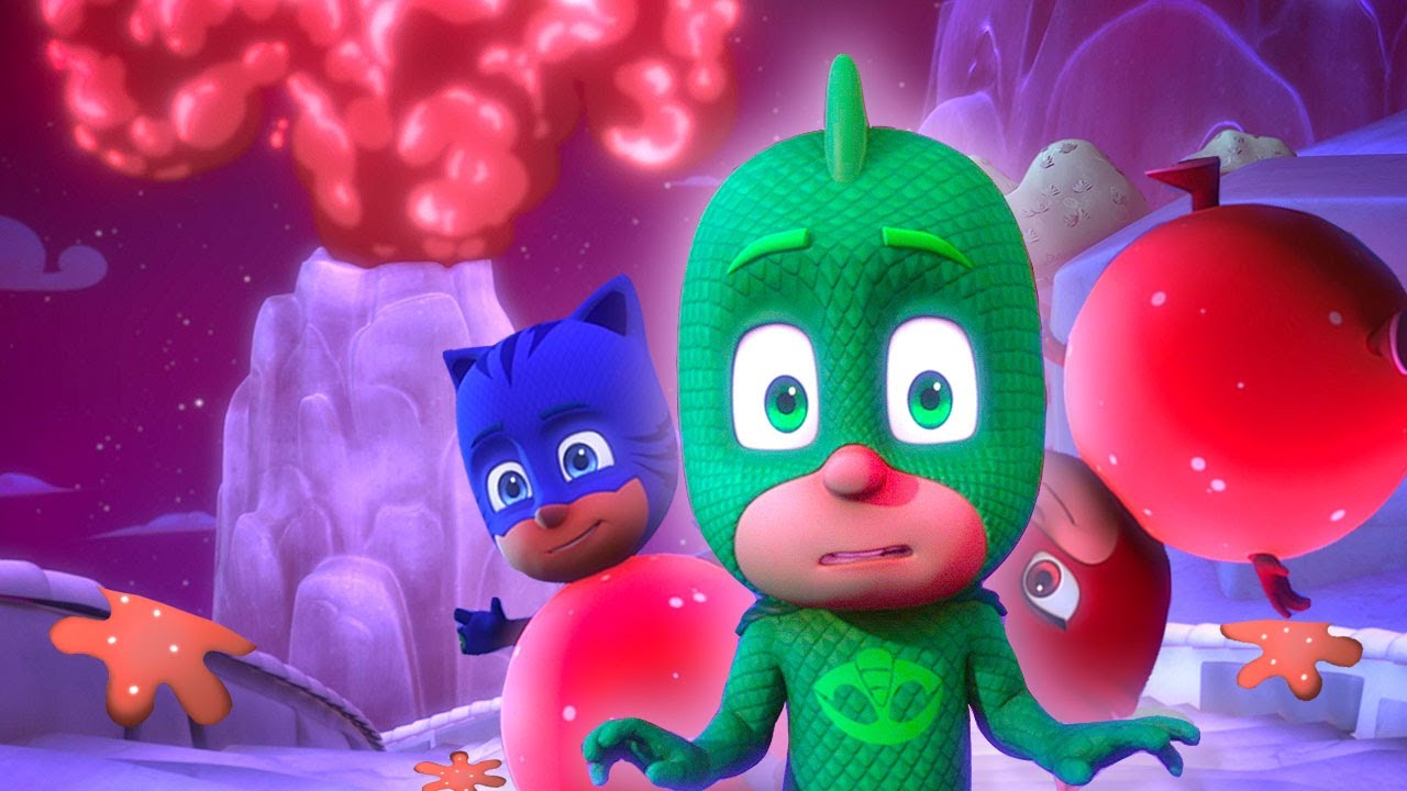 Pijamaskeliler Türkçe 2. Sezon  🌋 Kertenkele, Balçıklı Volkana Karşı  🌟 çizgi filmleri çocuklar için
