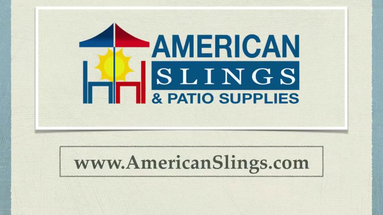 REPLACEMENT SLING INSTALLATION FOR PATIO CHAIR