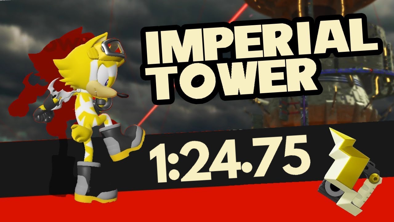 Sonic Forces - Imperial Tower Speedrun (1:24.75 w/ Lightning Wispon)