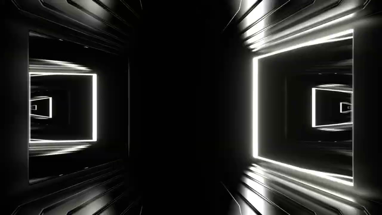 Strobe Frame Mirrors: The Ultimate VJ Loop Experience #dj #disco #vjloops #strobe #neon #tunnel