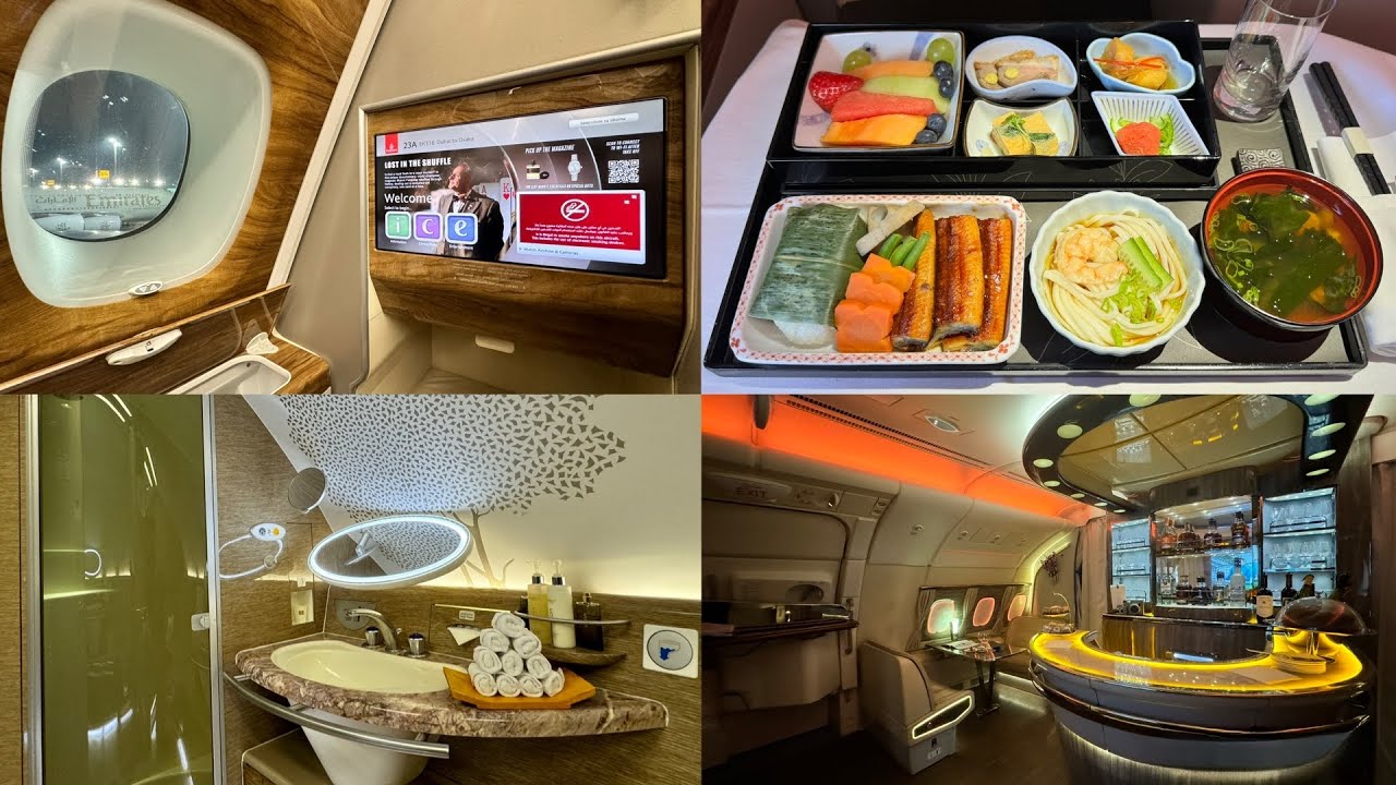 【世界一周 #220】エミレーツ航空ビジネスクラス２階建のA380搭乗・ドバイ→大阪✈️ Emirates Airline Business A380 UAE Dubai → Japan Osaka