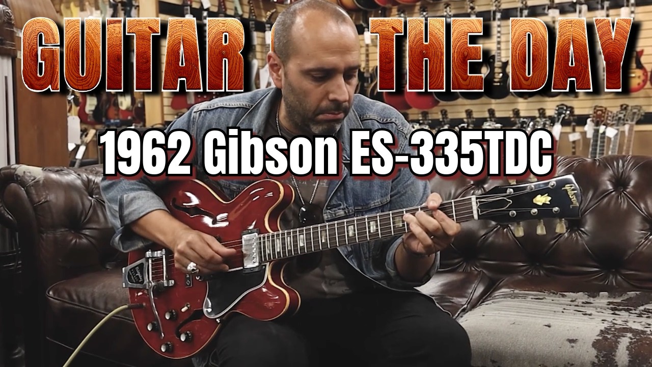 Gibson ES-335TDC Cherry 1962 года | Гитара дня &mdash; Марк Аньези