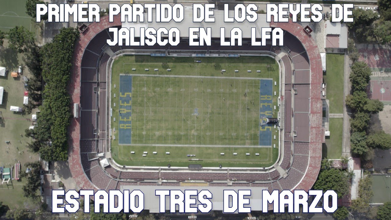 PRIMER PARTIDO de los REYES de JALISCO en la Liga de Futbol Americano LFA | Estadio Tres de Marzo