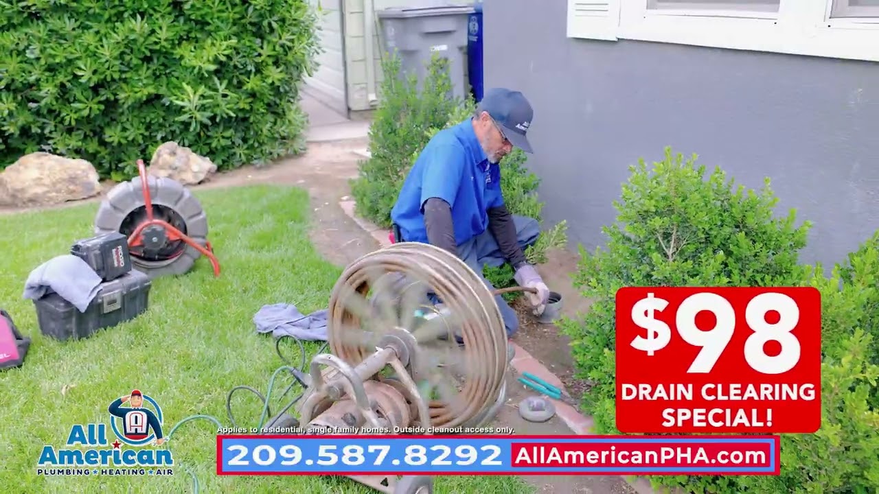 $98 Drain Clearing Special With Free Camera Inspection